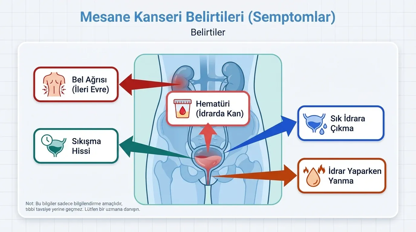 Mesane Kanseri Belirtileri görsel özeti