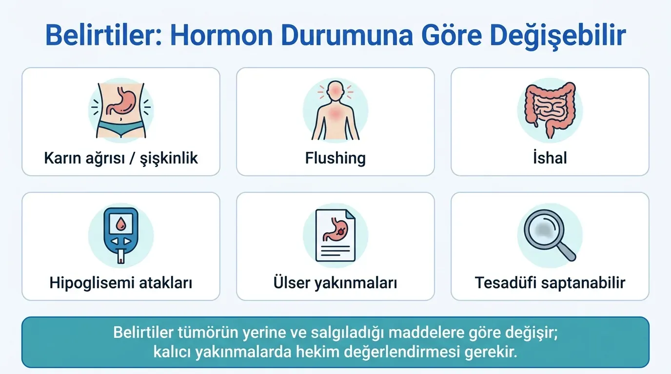 Nöroendokrin Tümör Belirtileri görsel özeti