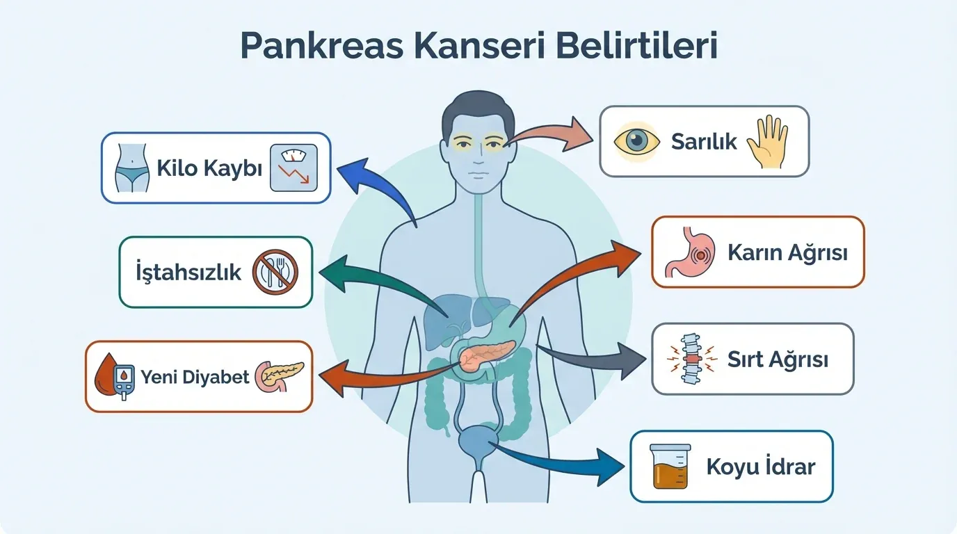 Pankreas Kanseri Belirtileri görsel özeti